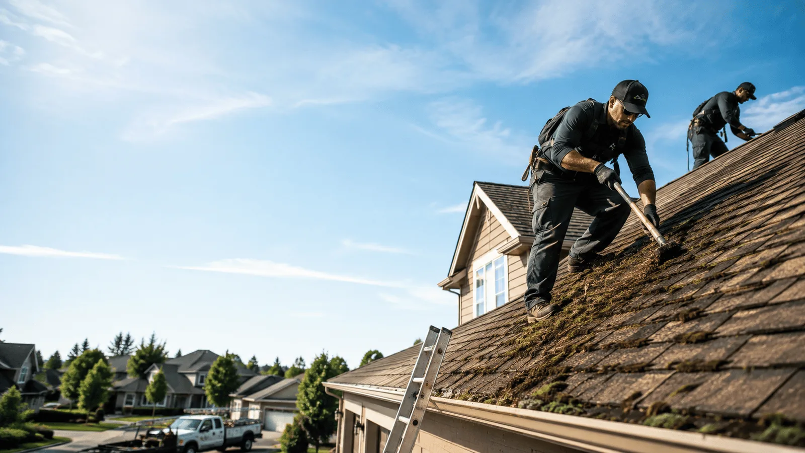Roof Moss Removal in Fredericksburg, IN near me